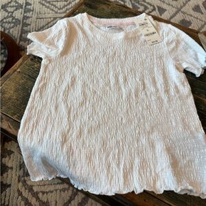 Epic Threads White Textured Kids Tee NWT
